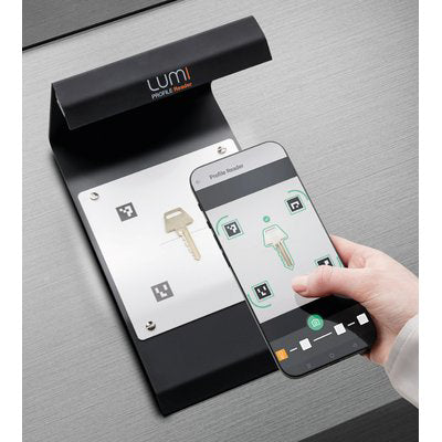 BASE SCANNERIZZAZIONE CHIAVI LUMI SILCA  LED 5 MM 180X370 H.MM 218