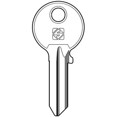 CHIAVE PIATTA CISA CS205 SILCA - OTTONE NICHELATO- 20 pezzi