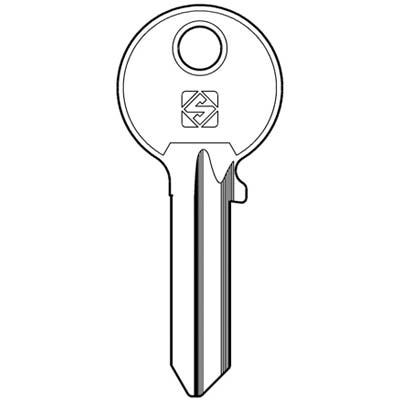 CHIAVE PIATTA CISA CS207 SILCA - OTTONE NICHELATO- 20 pezzi