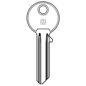 CHIAVE PIATTA CISA CS501 SILCA - OTTONE NICHELATO- 10 pezzi