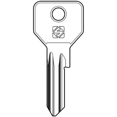 CHIAVE PIATTA CISA CS120 SILCA - OTTONE NICHELATO- 25 pezzi