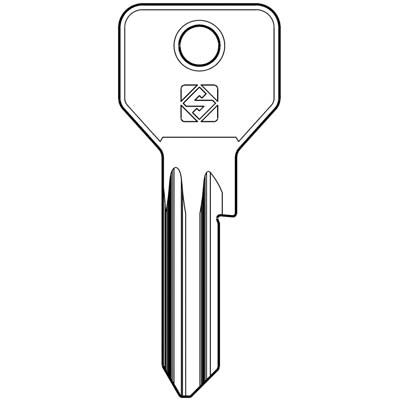 CHIAVE PIATTA CISA CS119 SILCA - OTTONE NICHELATO- 50 pezzi