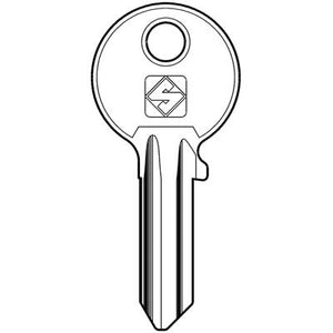 CHIAVE PIATTA CISA CS204 SILCA - OTTONE NICHELATO- 100 pezzi