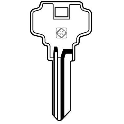 CHIAVE PIATTA DEXTER DX1 SILCA - OTTONE NICHELATO- 5 pezzi