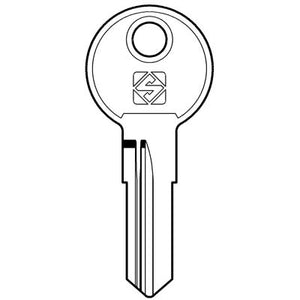 CHIAVE PIATTA EUROLOCKS EU10R SILCA - ACCIAIO NICHELATO- 10 pezzi