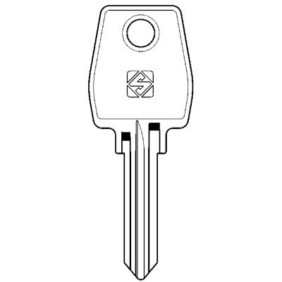 CHIAVE PIATTA EUROLOCKS EU1R SILCA - ACCIAIO NICHELATO- 10 pezzi