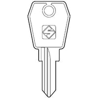 CHIAVE PIATTA EUROLOCKS EU5R SILCA - OTTONE NICHELATO- 10 pezzi