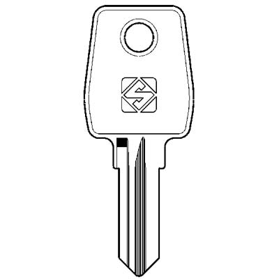 CHIAVE PIATTA EUROLOCKS EU13R SILCA - ACCIAIO NICHELATO- 10 pezzi