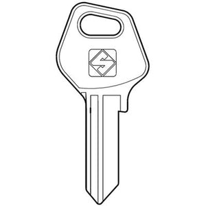 CHIAVE PIATTA FASEM FM1 SILCA - OTTONE NICHELATO- 10 pezzi