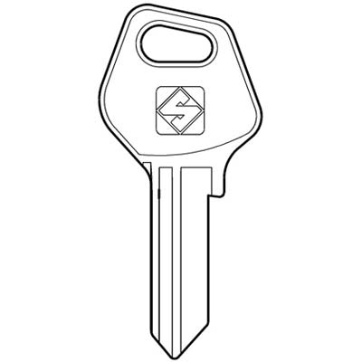 CHIAVE PIATTA FASEM FM1 SILCA - OTTONE NICHELATO- 10 pezzi