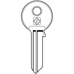 CHIAVE PIATTA FASEM FM090 SILCA - OTTONE NICHELATO- 10 pezzi