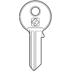 CHIAVE PIATTA FASEM FM2 SILCA - OTTONE NICHELATO- 10 pezzi