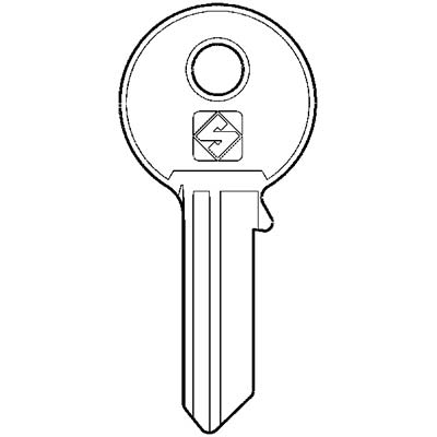 CHIAVE PIATTA FASEM FM2 SILCA - OTTONE NICHELATO- 10 pezzi