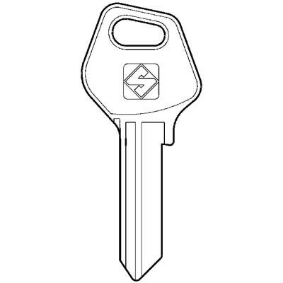 CHIAVE PIATTA FASEM FM6 SILCA - OTTONE NICHELATO- 10 pezzi