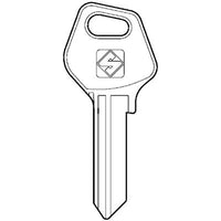 CHIAVE PIATTA FASEM FM6 SILCA - OTTONE NICHELATO- 10 pezzi