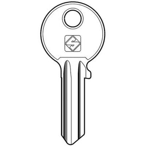 CHIAVE PIATTA ISEO IE7 SILCA - OTTONE NICHELATO- 10 pezzi