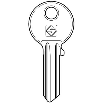 CHIAVE PIATTA ISEO IE7 SILCA - OTTONE NICHELATO- 10 pezzi