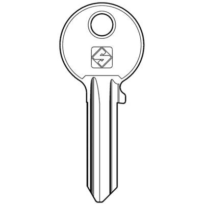 CHIAVE PIATTA ISEO IE9 SILCA - OTTONE NICHELATO- 10 pezzi