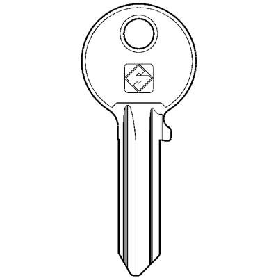 CHIAVE PIATTA ISEO IE6R SILCA - OTTONE NICHELATO- 10 pezzi