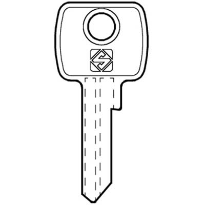 CHIAVE PIATTA L&F LF4 SILCA - OTTONE NICHELATO- 10 pezzi