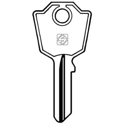 CHIAVE PIATTA MERONI MER4 SILCA - OTTONE NICHELATO- 10 pezzi