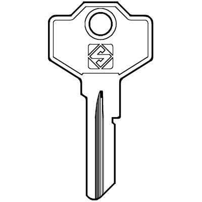 CHIAVE PIATTA SIMECA SM1 SILCA - OTTONE NICHELATO- 20 pezzi