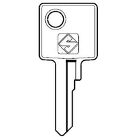 CHIAVE PIATTA MERONI MER24 SILCA - OTTONE NICHELATO- 10 pezzi