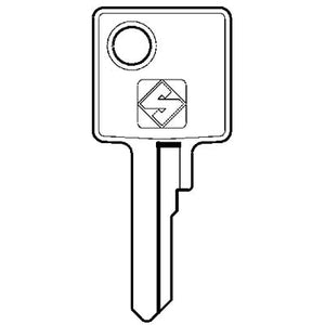 CHIAVE PIATTA MERONI MER24 SILCA - OTTONE NICHELATO- 10 pezzi