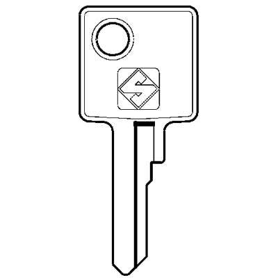 CHIAVE PIATTA MERONI MER24 SILCA - OTTONE NICHELATO- 10 pezzi