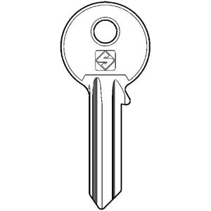 CHIAVE PIATTA MG MONTI MG1 SILCA - OTTONE NICHELATO- 10 pezzi