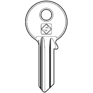 CHIAVE PIATTA MG MONTI MG2 SILCA - OTTONE NICHELATO- 10 pezzi