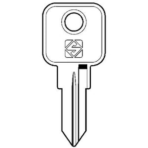 CHIAVE PIATTA MLM MLM1 SILCA - OTTONE NICHELATO- 10 pezzi