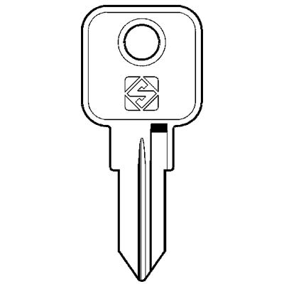 CHIAVE PIATTA MLM MLM1 SILCA - OTTONE NICHELATO- 10 pezzi