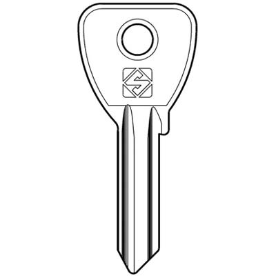 CHIAVE PIATTA OMEC OC238 SILCA - OTTONE NICHELATO- 10 pezzi