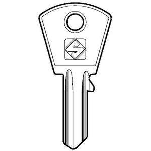 CHIAVE PIATTA CORTELLEZZI PC3 SILCA - CASELLARIO OTTONE NICHELATO- 10 pezzi