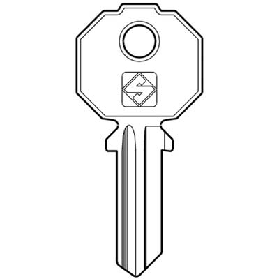 CHIAVE PIATTA PREFER PF2 SILCA - OTTONE NICHELATO- 10 pezzi