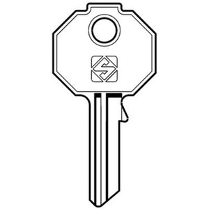 CHIAVE PIATTA PREFER PF1 SILCA - OTTONE NICHELATO- 10 pezzi