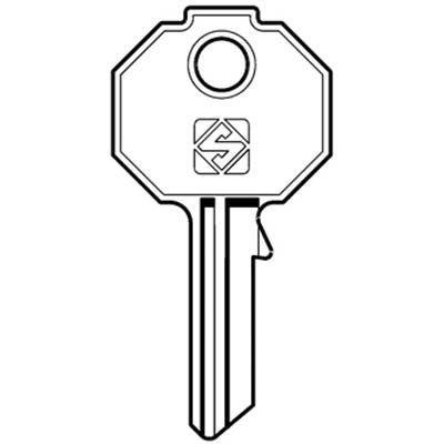 CHIAVE PIATTA PREFER PF1 SILCA - OTTONE NICHELATO- 10 pezzi