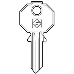 CHIAVE PIATTA PREFER PF070 SILCA - OTTONE NICHELATO- 10 pezzi