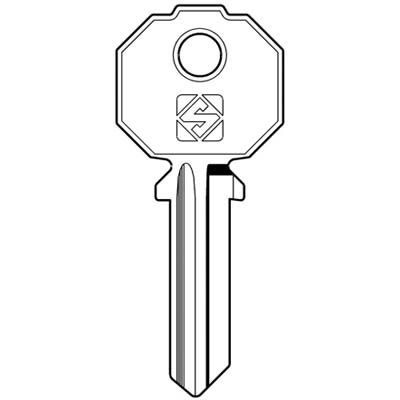 CHIAVE PIATTA PREFER PF092 SILCA - OTTONE NICHELATO- 10 pezzi