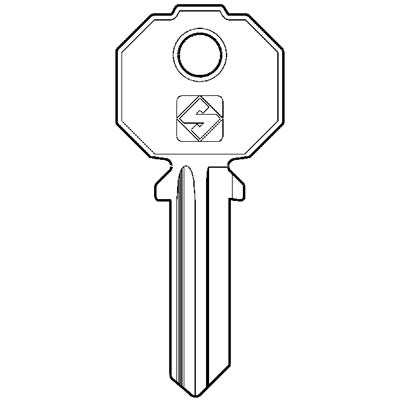 CHIAVE PIATTA PREFER PF211 SILCA - OTTONE NICHELATO- 10 pezzi