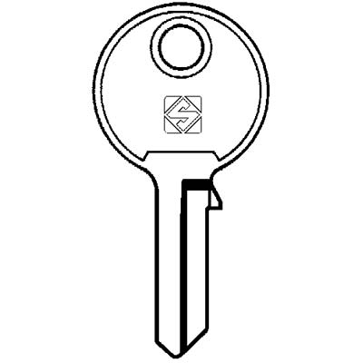 CHIAVE PIATTA VIRO VI4 SILCA - OTTONE NICHELATO- 10 pezzi