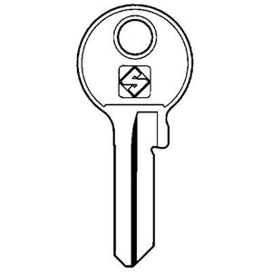 CHIAVE PIATTA VIRO VI7R SILCA - OTTONE NICHELATO- 10 pezzi