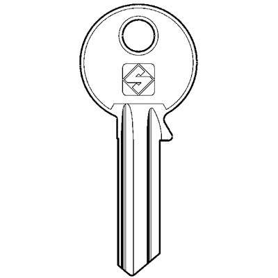 CHIAVE PIATTA VIRO VI8R SILCA - OTTONE NICHELATO- 10 pezzi