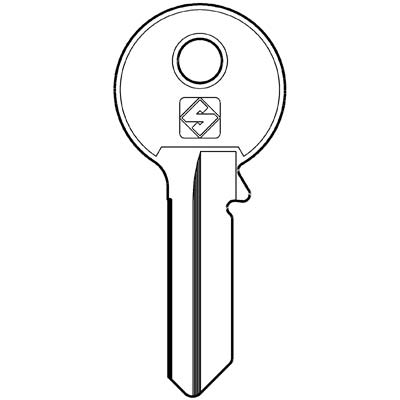 CHIAVE PIATTA VIRO VI080 SILCA - OTTONE NICHELATO- 20 pezzi