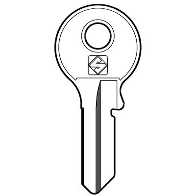 CHIAVE PIATTA VIRO VI084 SILCA - OTTONE NICHELATO- 20 pezzi