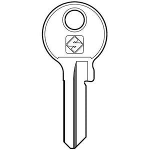 CHIAVE PIATTA VIRO VI086 SILCA - OTTONE NICHELATO- 50 pezzi