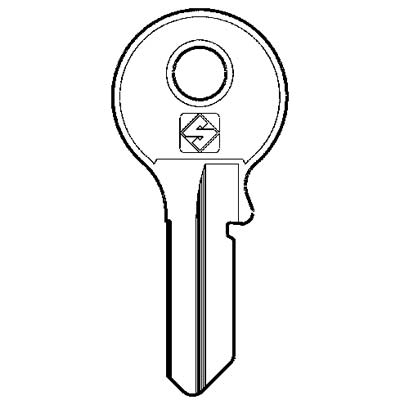 CHIAVE PIATTA VIRO VI085 SILCA - OTTONE NICHELATO- 10 pezzi