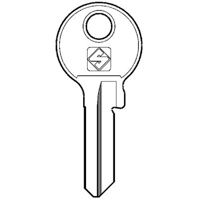 CHIAVE PIATTA VIRO VI087 SILCA - OTTONE NICHELATO- 20 pezzi