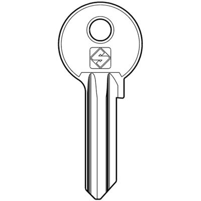 CHIAVE PIATTA WALLY WA1 SILCA - OTTONE NICHELATO- 10 pezzi